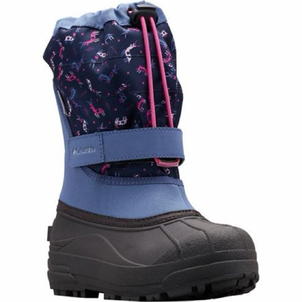 Columbia toddler Powderbug Plus II Print snow Boots girls kids youth 6 EUC - Picture 9 of 9
